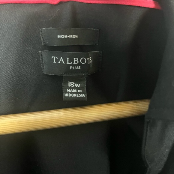 Talbots black sleeveless collar tank top size 18W - Picture 2 of 7